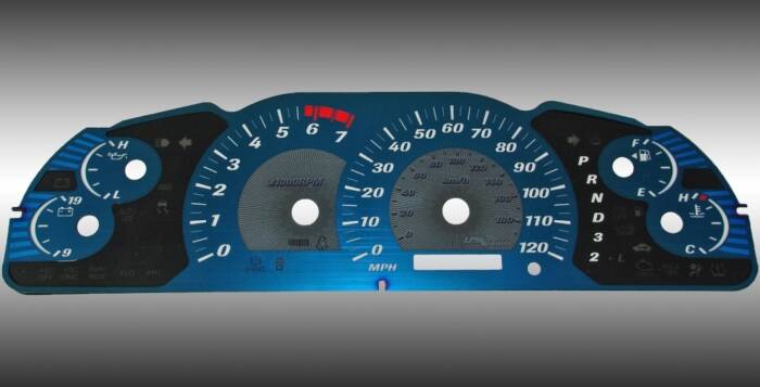 Aqua Edition Custom Gauge Face for 2005-2006 Toyota Tundra Gas - US