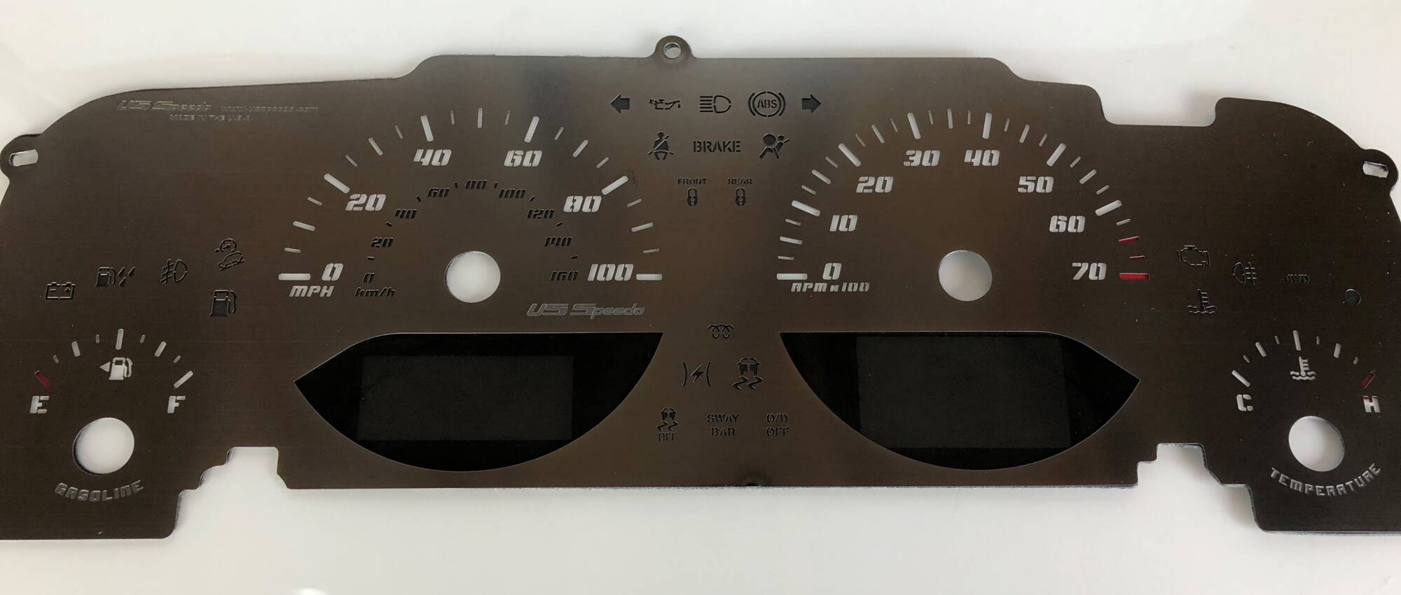 Stealth Edition Custom Gauge Face for 20072014 Jeep Wrangler Gas