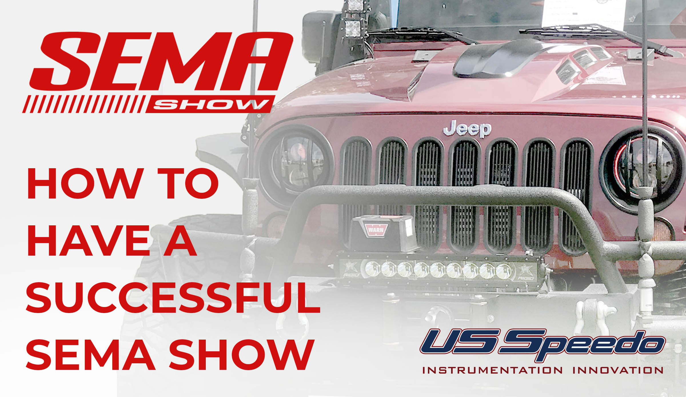 SEMA Show! What it takes to have a successful show!