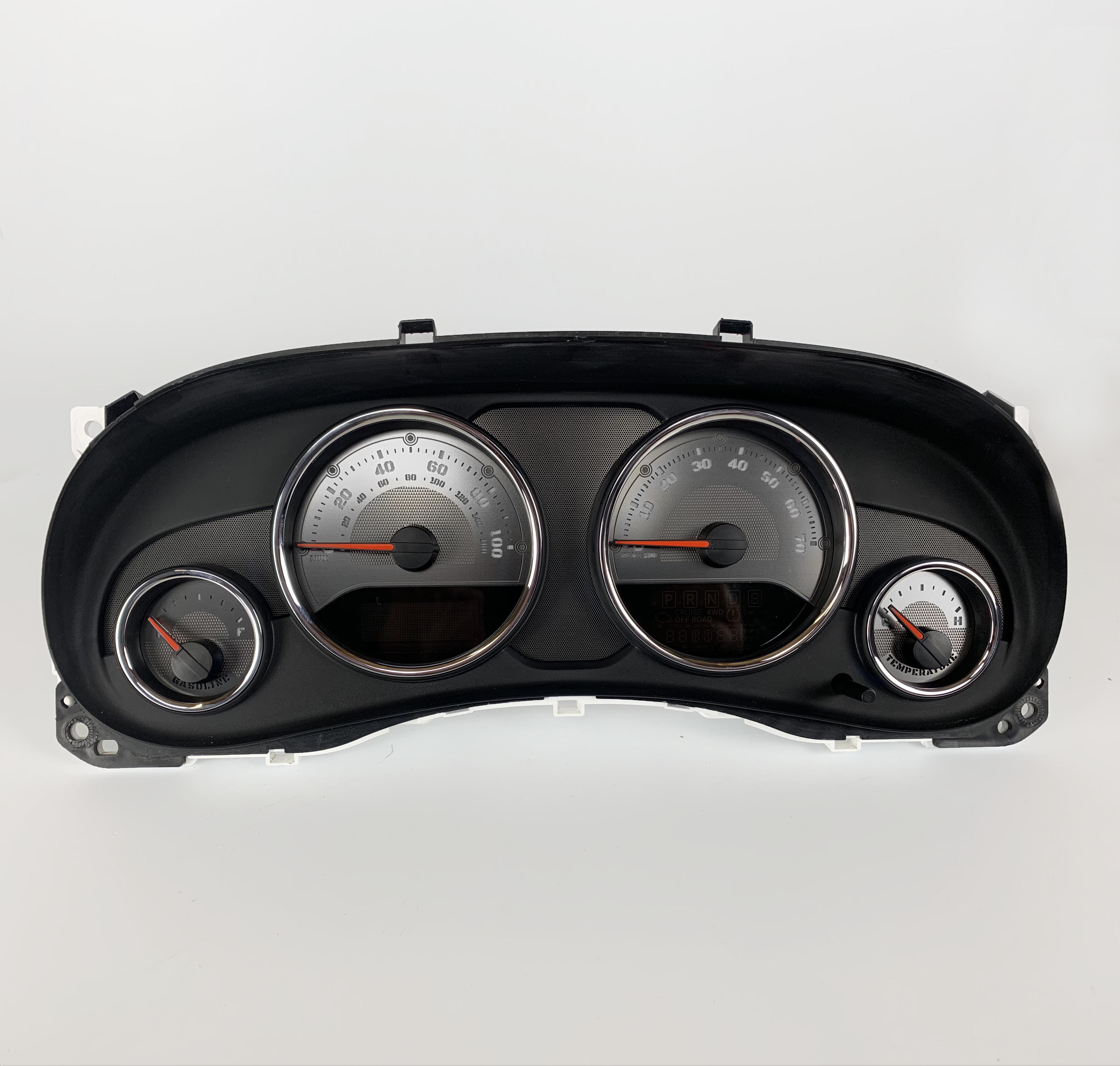 Stealth Edition Custom Gauge Face for 2007-2014 Jeep Wrangler Gas - WRASE07  - US Speedo - Everything Speedometer