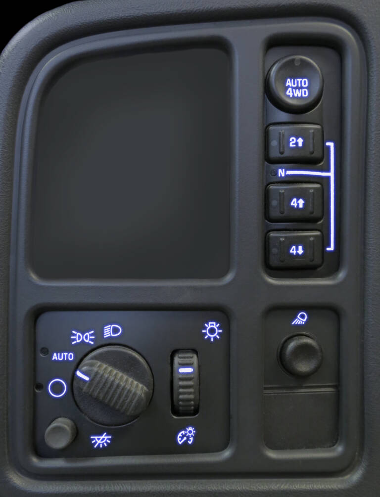 LED Left Side Dashboard Lighting Kit Upgrade for 20032006 Chevrolet