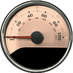 Rose Gold Edition Custom Speedometer Gauge Face