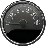 Stealth Edition Custom Speedometer Gauge Face