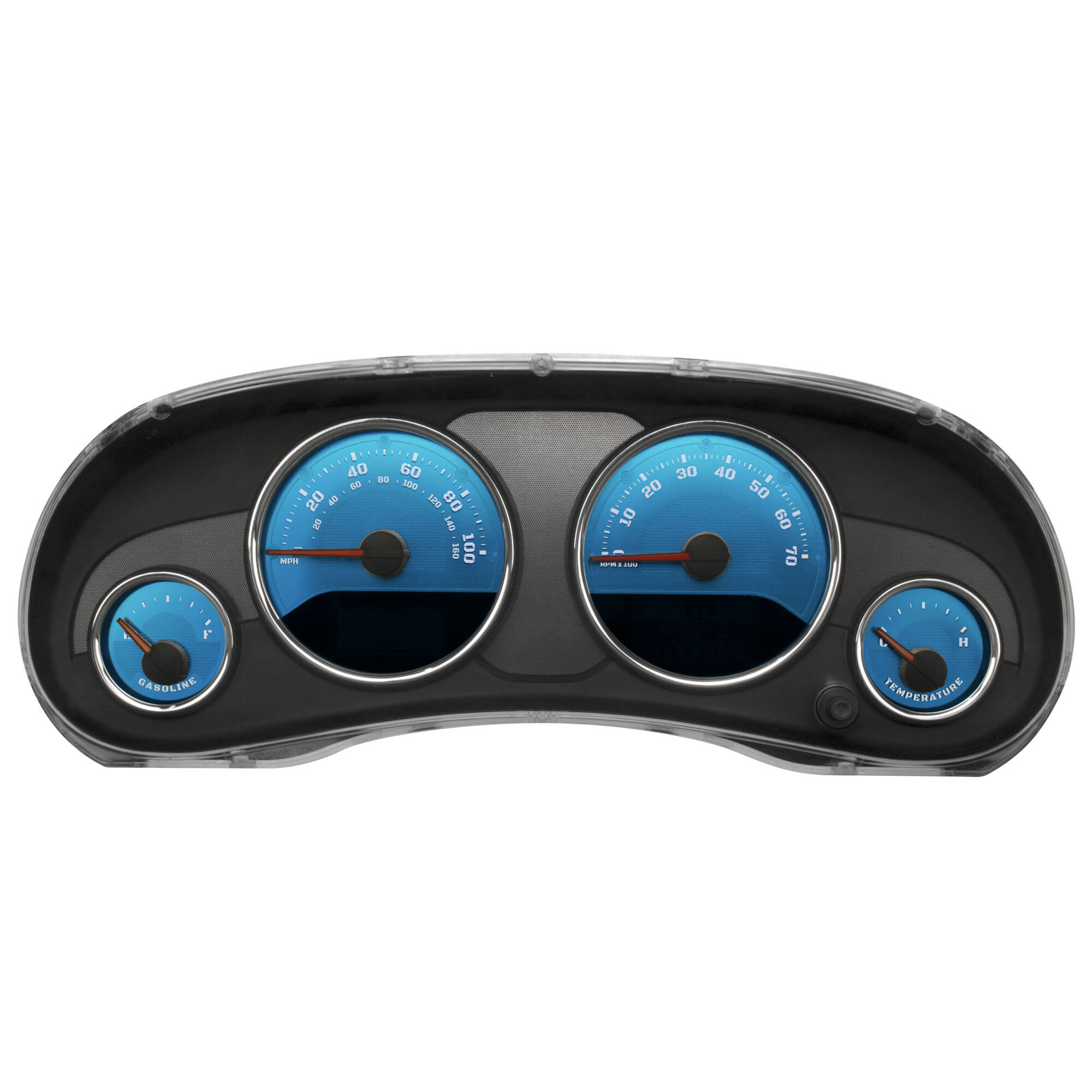 Aqua Edition Custom Gauge Face for 20072014 Jeep Wrangler Gas