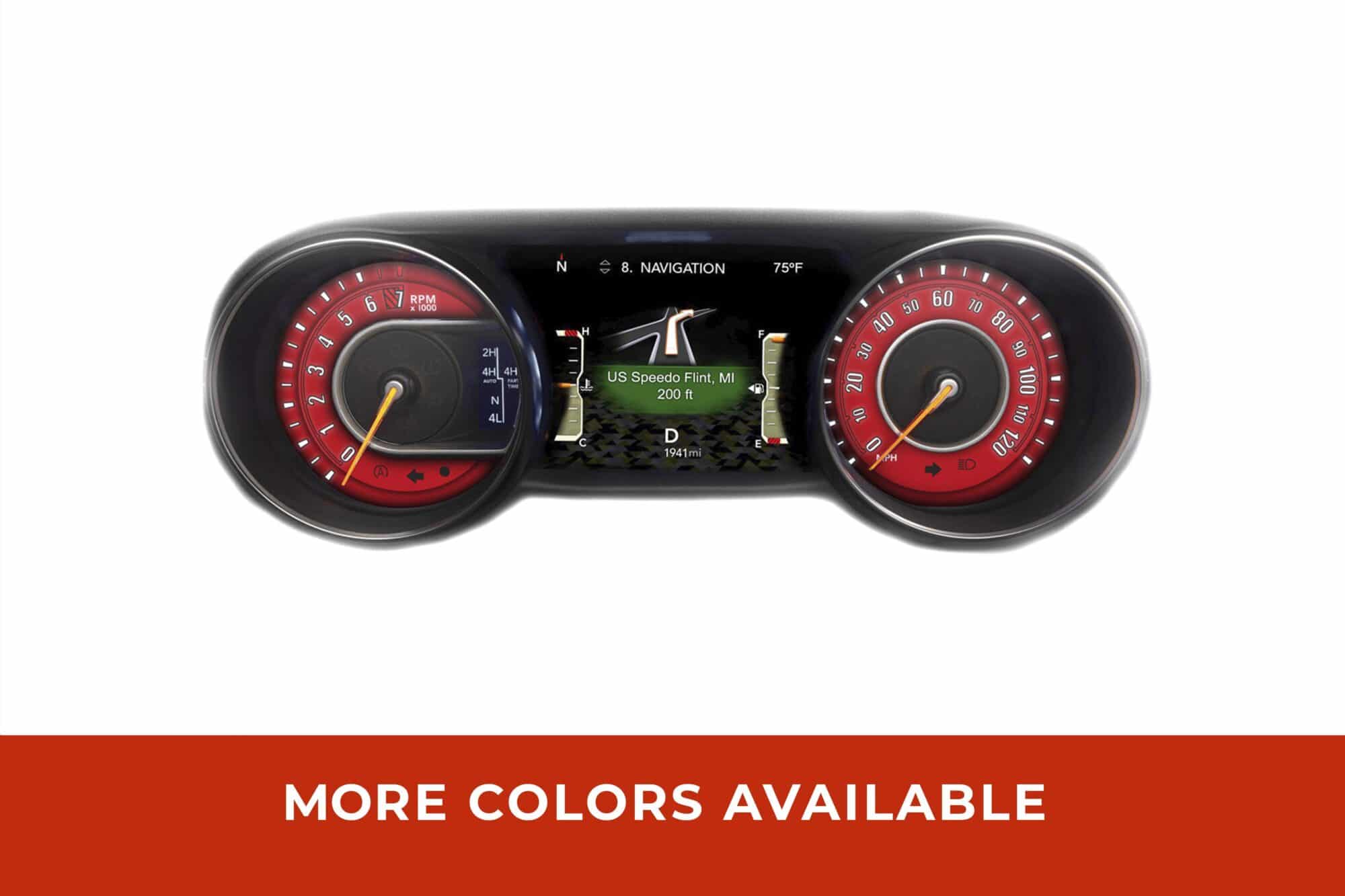Daytona Edition Custom Gauge Face for 20182022 Jeep Wrangler JL and
