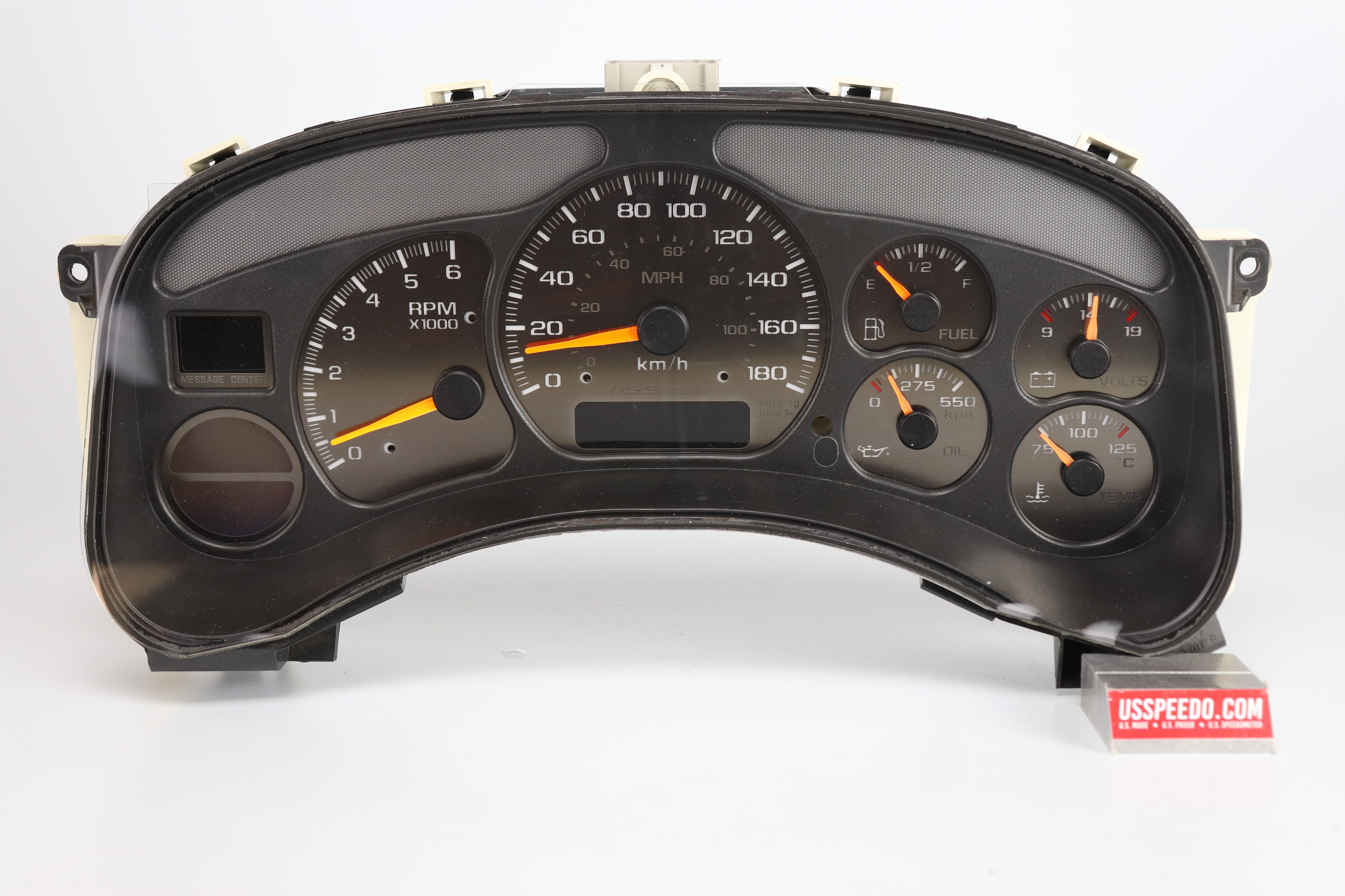 US Speedo Stealth Edition Custom Gauge Face for 1999 to 2002 Chevrolet