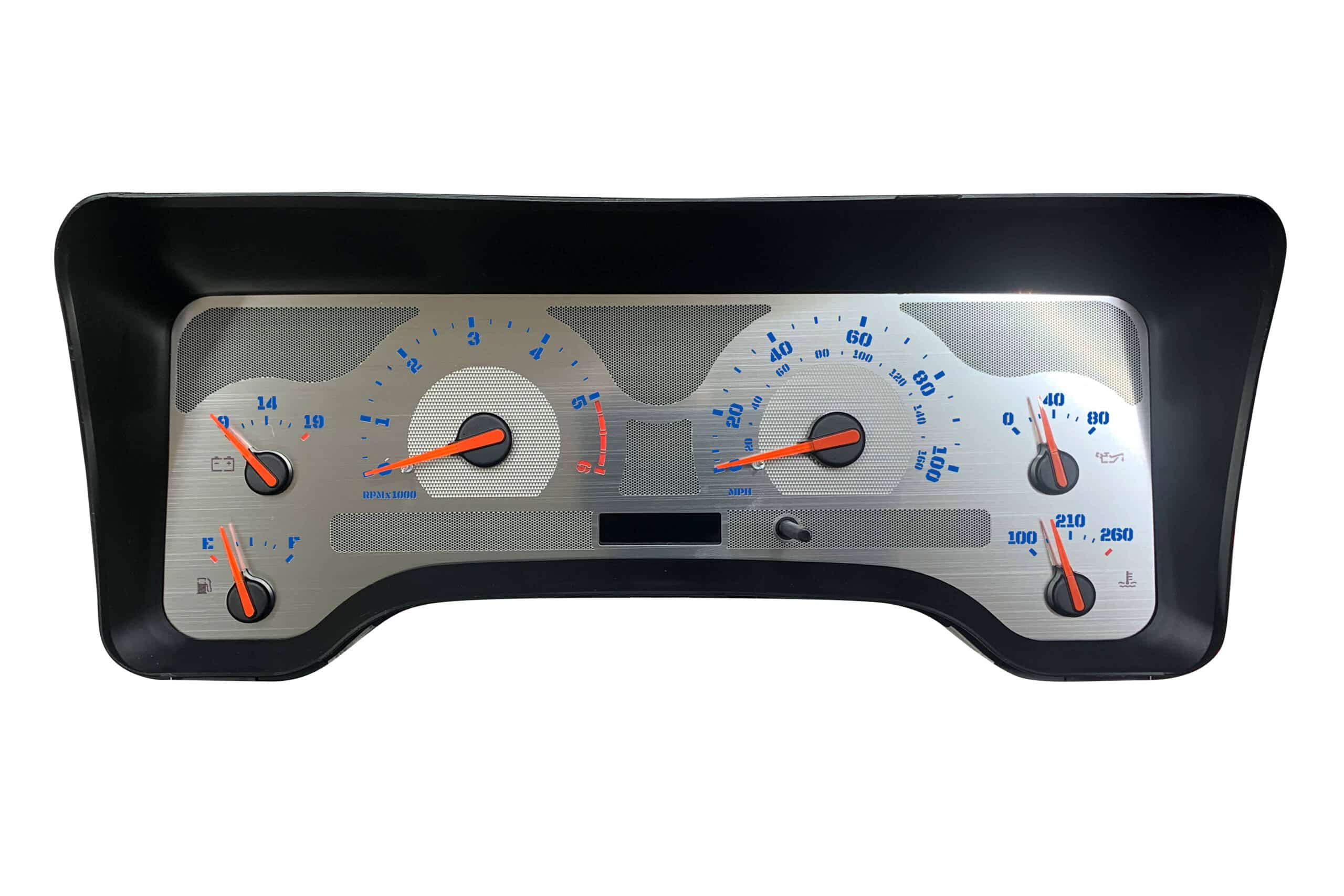 Stainless Edition Custom Gauge Face for 2003-2006 Jeep Wrangler Gas Front  Lock / Rear Lock - WRASS06 - US Speedo - Everything Speedometer