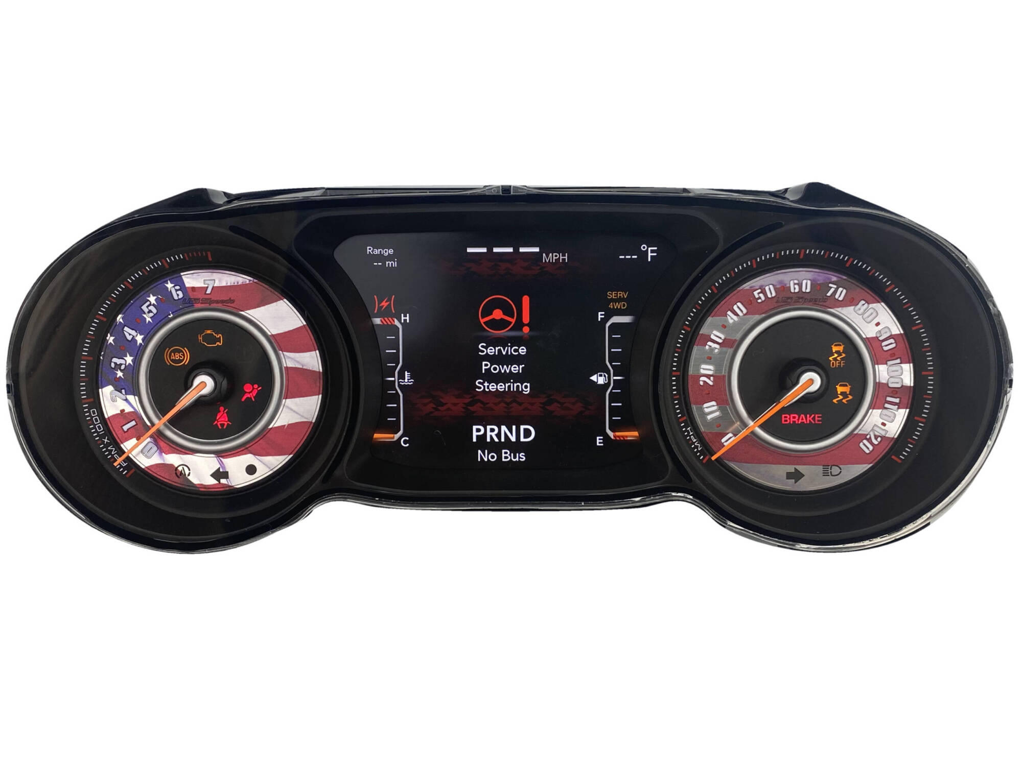 US Proud Edition Custom Gauge Face for 20182022 Jeep Wrangler JL and