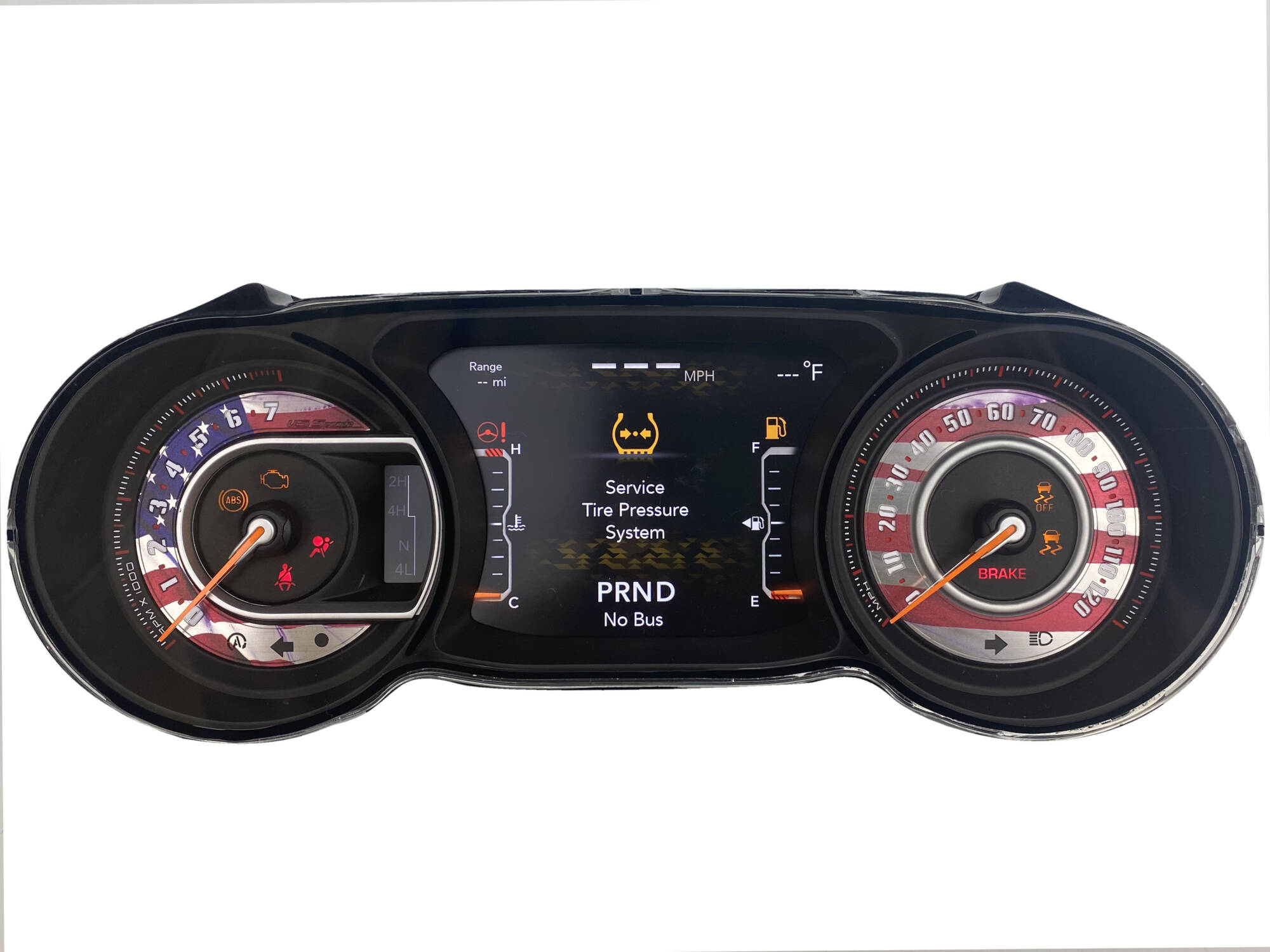 US Proud Edition Custom Gauge Face for 20182022 Jeep Wrangler JL and