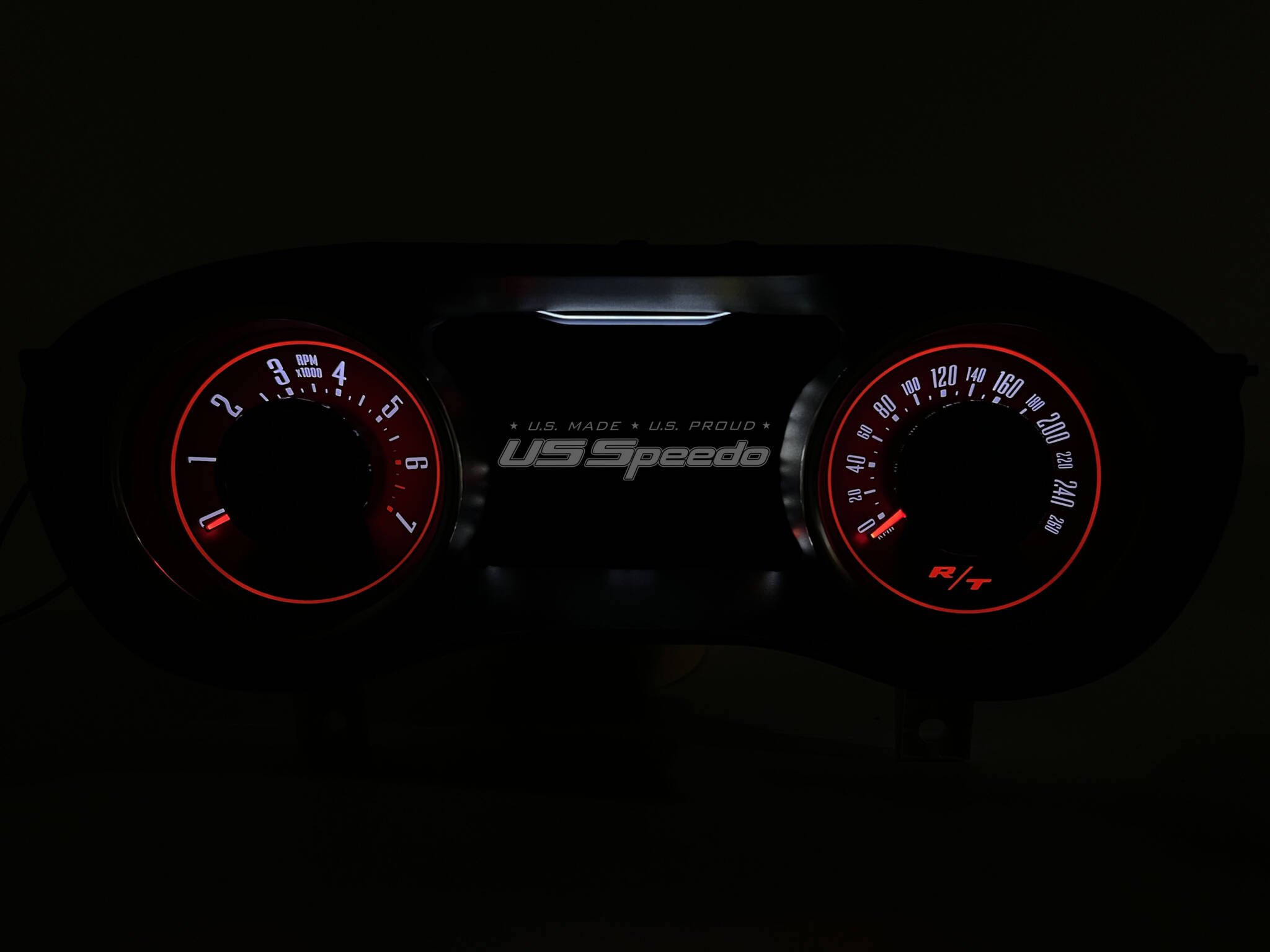 Daytona Edition Custom Gauge Face for 20152022 Dodge Challenger RT Gas