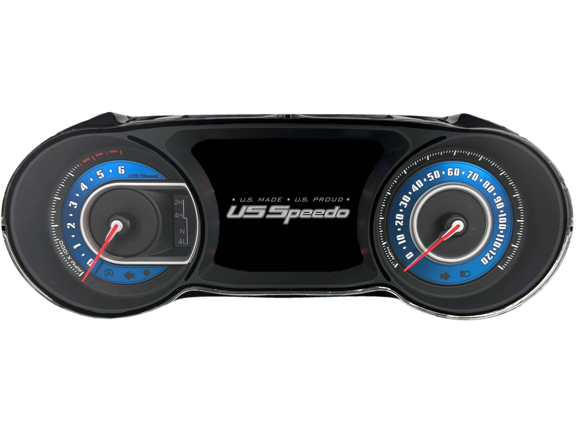 Aqua Edition Custom Gauge Face for 20182022 Jeep Wrangler JL and