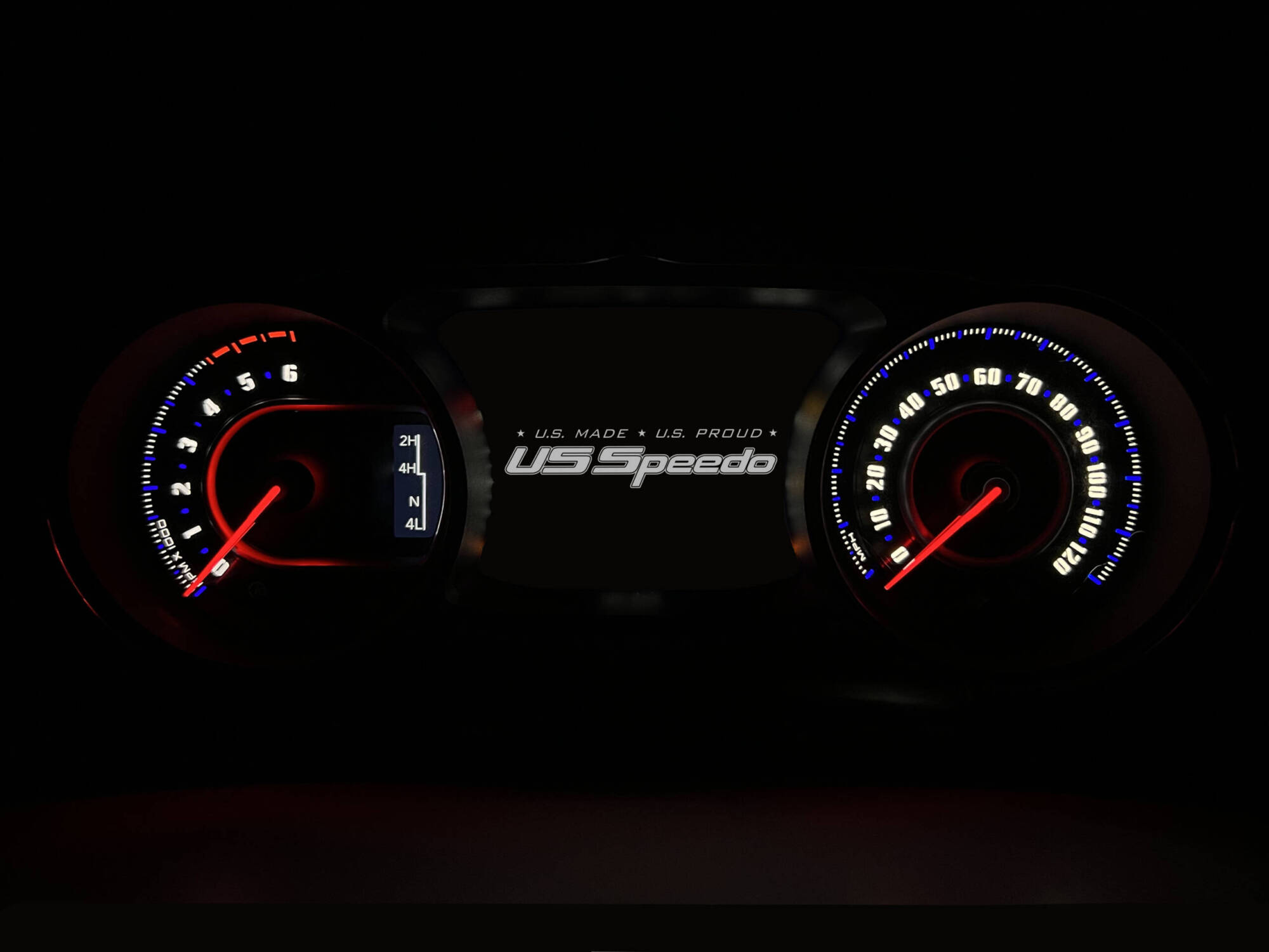Stealth Edition Custom Gauge Face for 20182022 Jeep Wrangler JL and