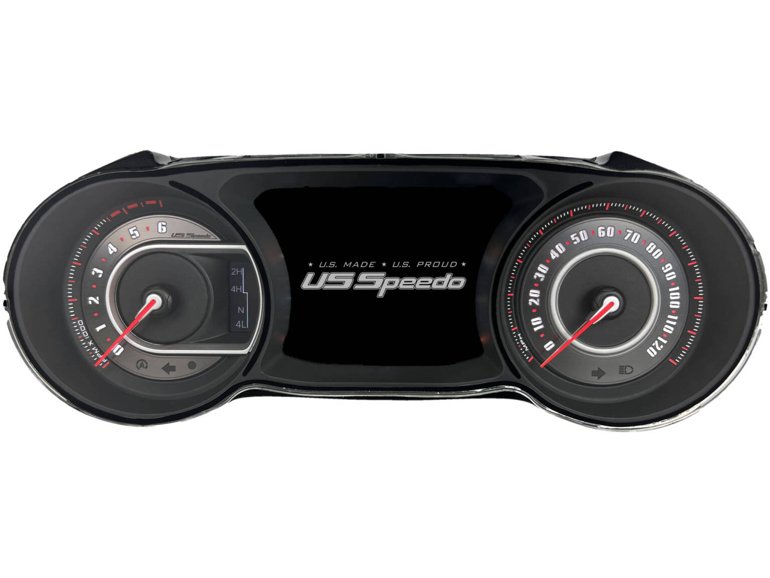Stealth Edition Custom Gauge Face for 20182022 Jeep Wrangler JL and