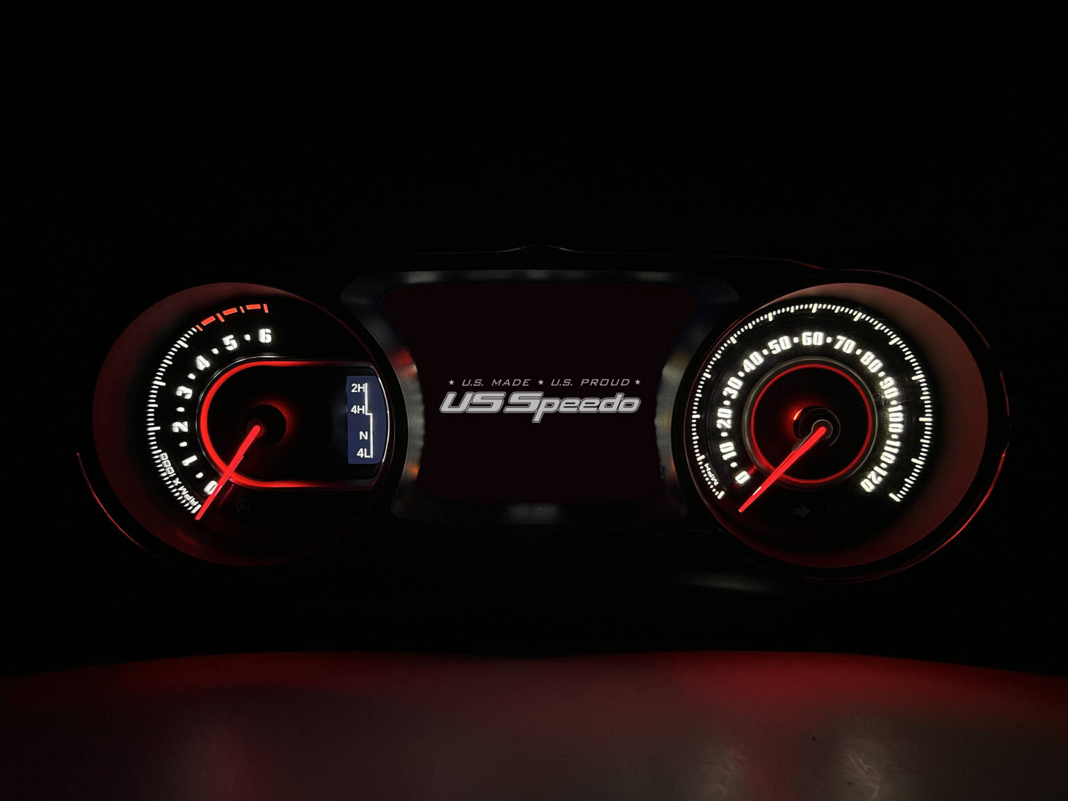 US Proud Edition Custom Gauge Face for 20182022 Jeep Wrangler JL and