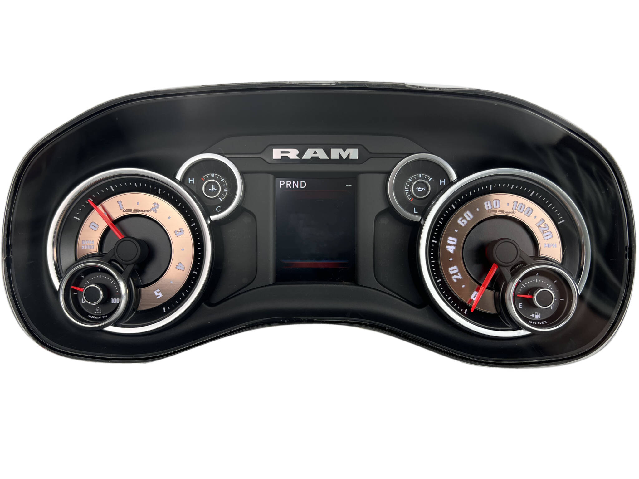 Rose Gold Edition Custom Gauge Face for 20192022 Ram Truck 2500/3500