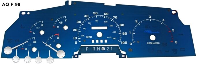Aqua Edition Custom Gauge Face Kit