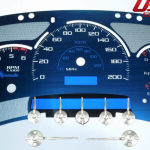 Aqua Edition Custom Gauge Face Kit