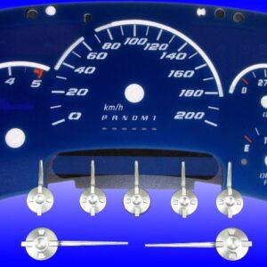 Aqua Edition Custom Gauge Face Kit