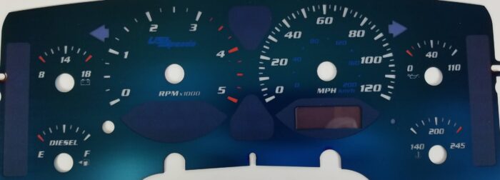 Aqua Edition Custom Gauge Face Kit