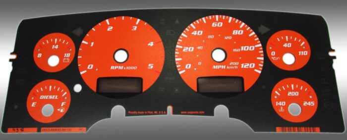 Pro Color Edition Custom Gauge Face Kit