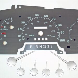 Stainless Edition Custom Gauge Face Kit