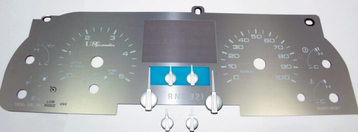 Stainless Edition Custom Gauge Face Kit