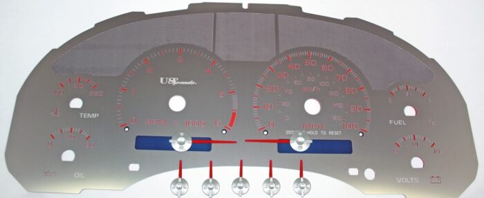 Stainless Edition Custom Gauge Face Kit