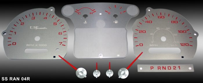 Stainless Edition Custom Gauge Face Kit