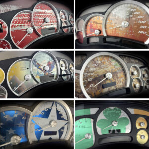 Custom Printed Gauge Face Kit for 99 - 07 Classic GM Truck & SUV